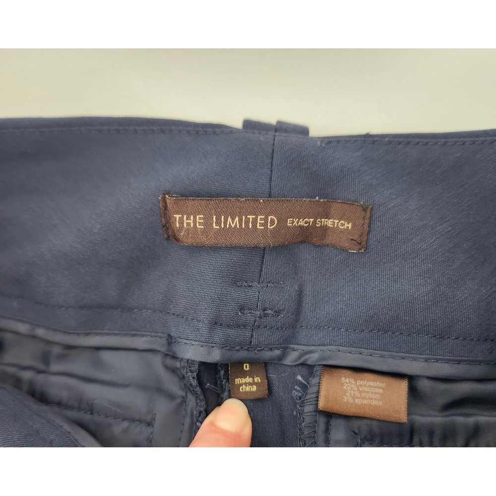 The Limited Exact Stretch Navy Blue Bootcut Dress Pants Trousers Womens Size 0 - Picture 6 of 6